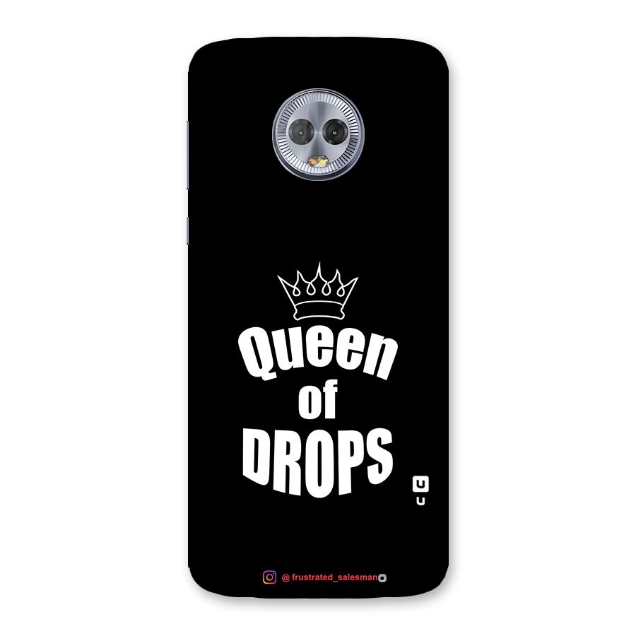 Queen of Drops Black Back Case for Moto G6 Plus