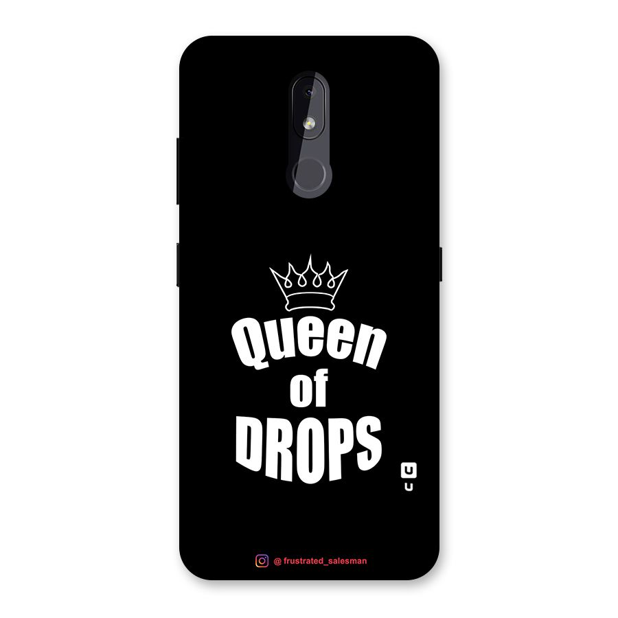 Queen of Drops Black Back Case for Nokia 3.2