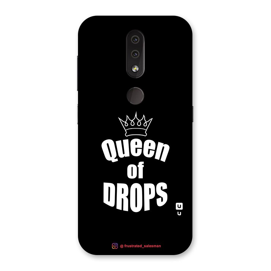 Queen of Drops Black Back Case for Nokia 4.2