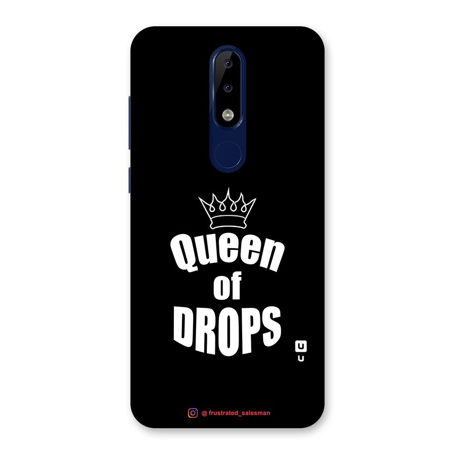 Queen of Drops Black Back Case for Nokia 5.1 Plus