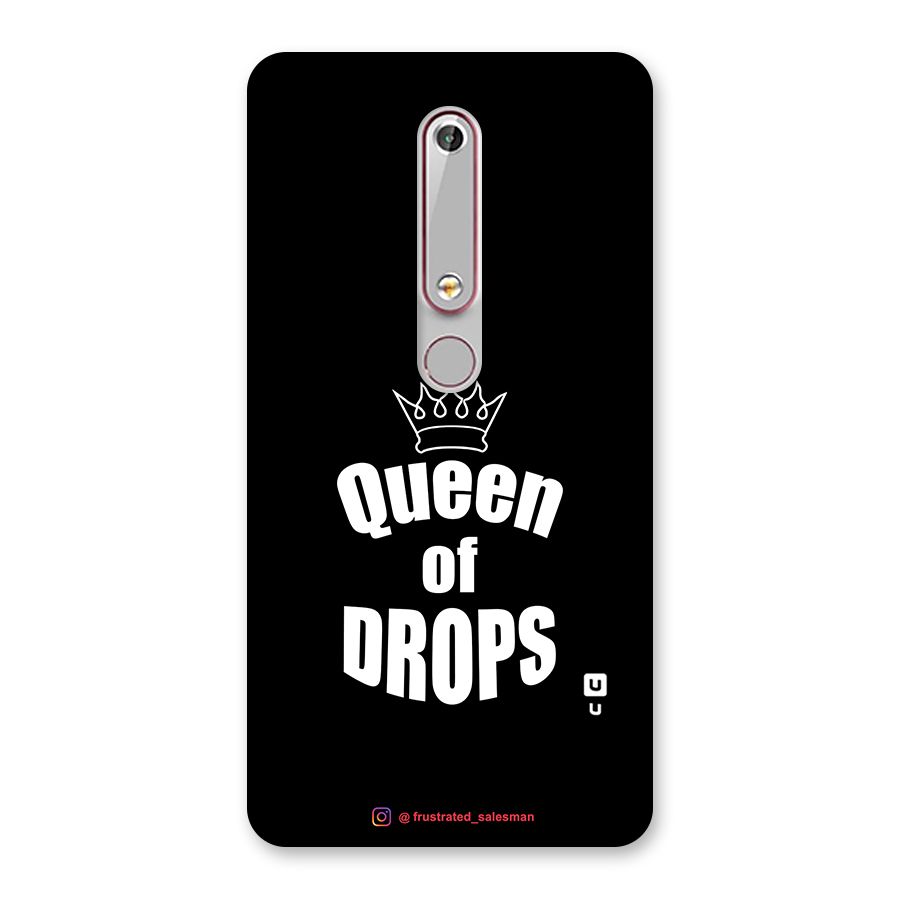 Queen of Drops Black Back Case for Nokia 6.1