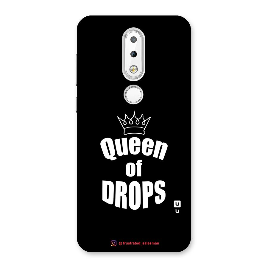 Queen of Drops Black Back Case for Nokia 6.1 Plus