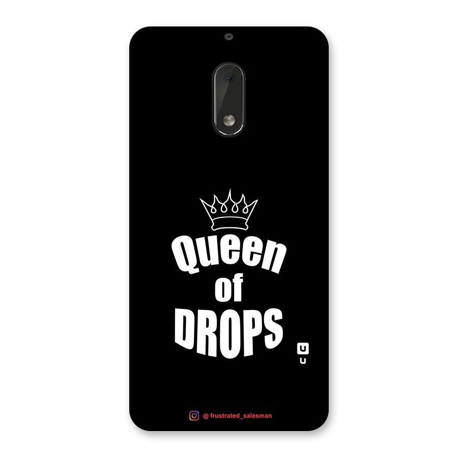 Queen of Drops Black Back Case for Nokia 6