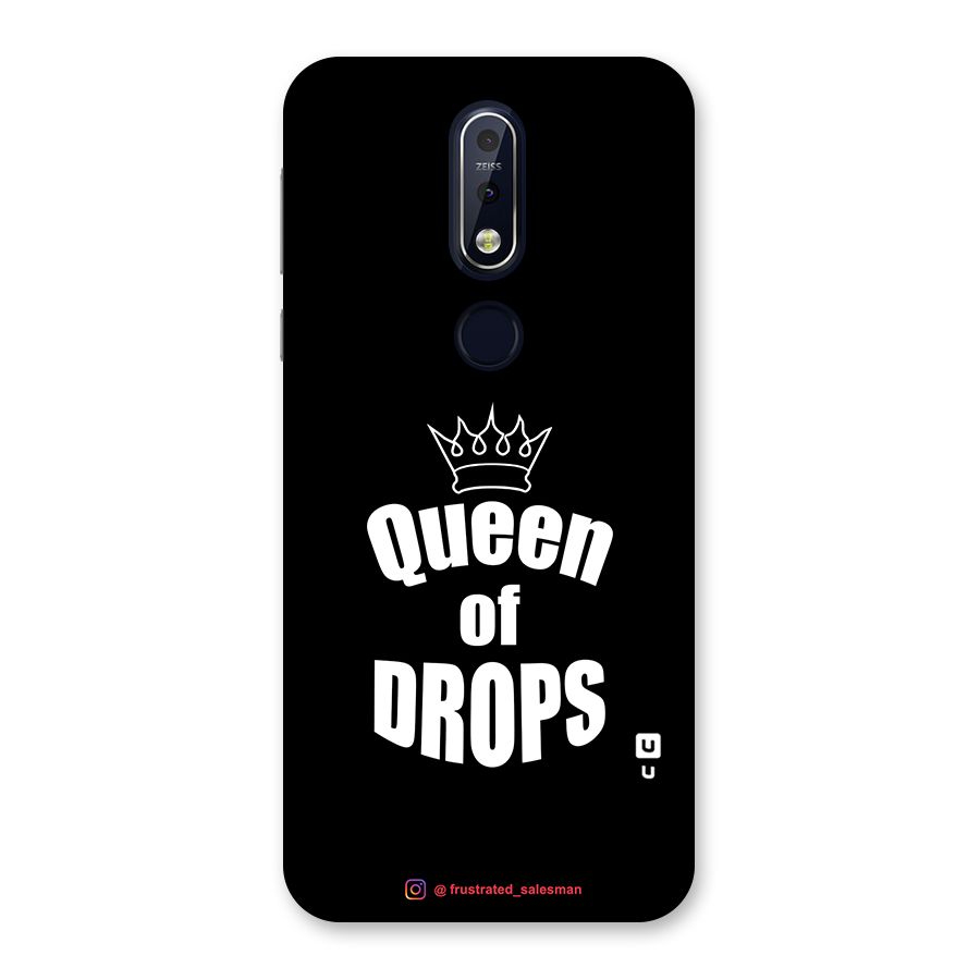 Queen of Drops Black Back Case for Nokia 7.1