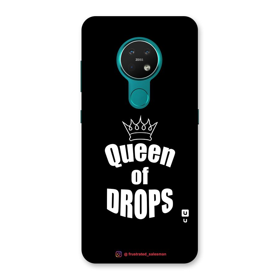 Queen of Drops Black Back Case for Nokia 7.2