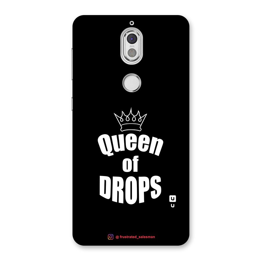 Queen of Drops Black Back Case for Nokia 7