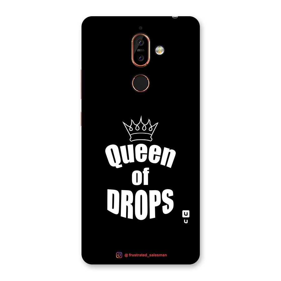 Queen of Drops Black Back Case for Nokia 7 Plus
