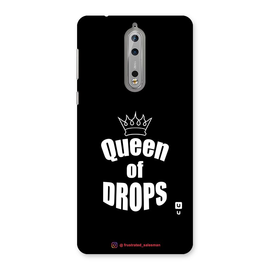 Queen of Drops Black Back Case for Nokia 8