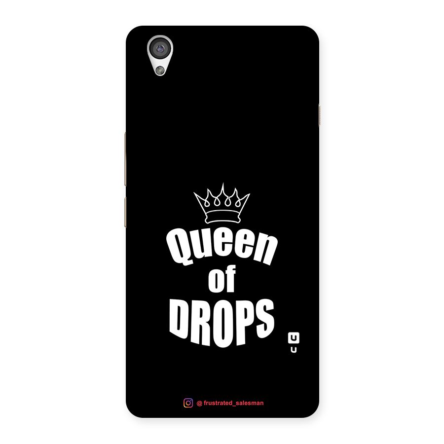 Queen of Drops Black Back Case for OnePlus X