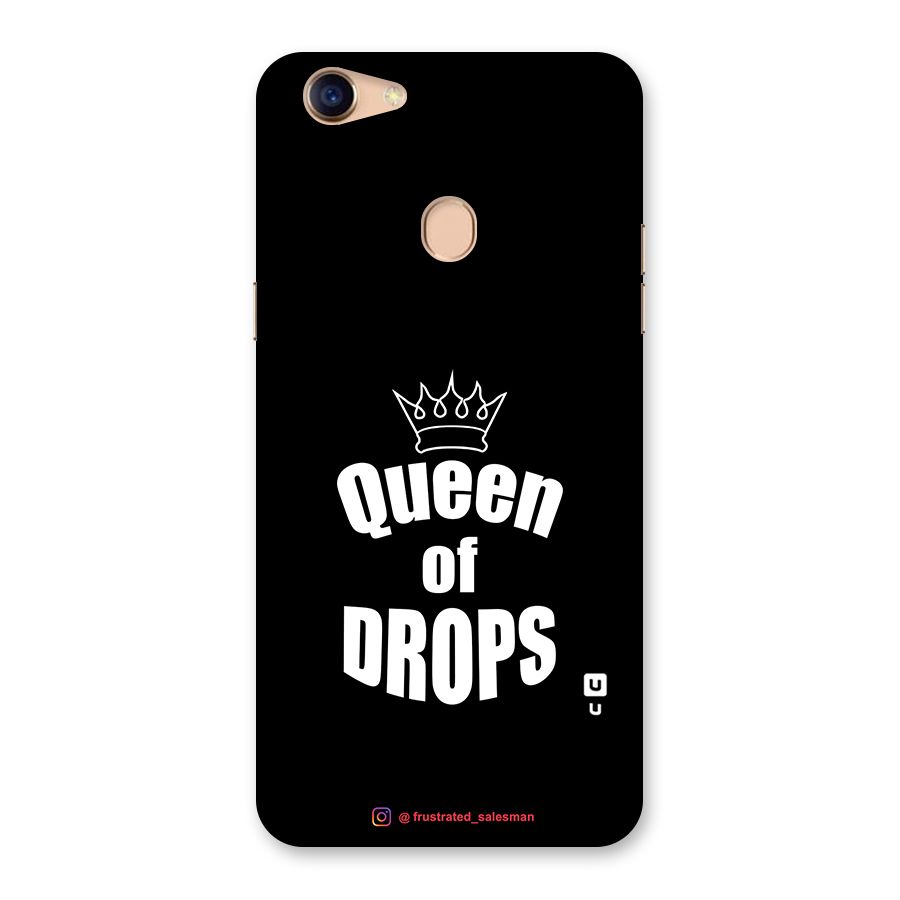 Queen of Drops Black Back Case for Oppo F5 Youth