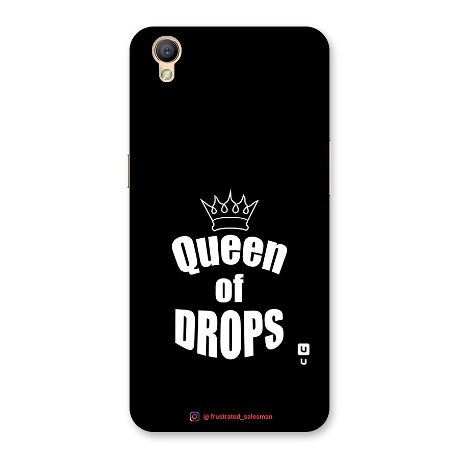 Queen of Drops Black Back Case for Oppo A37