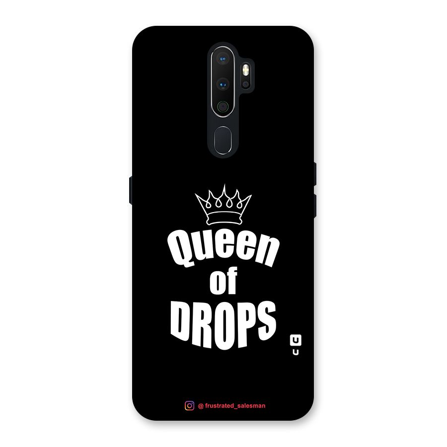 Queen of Drops Black Back Case for Oppo A5 (2020)