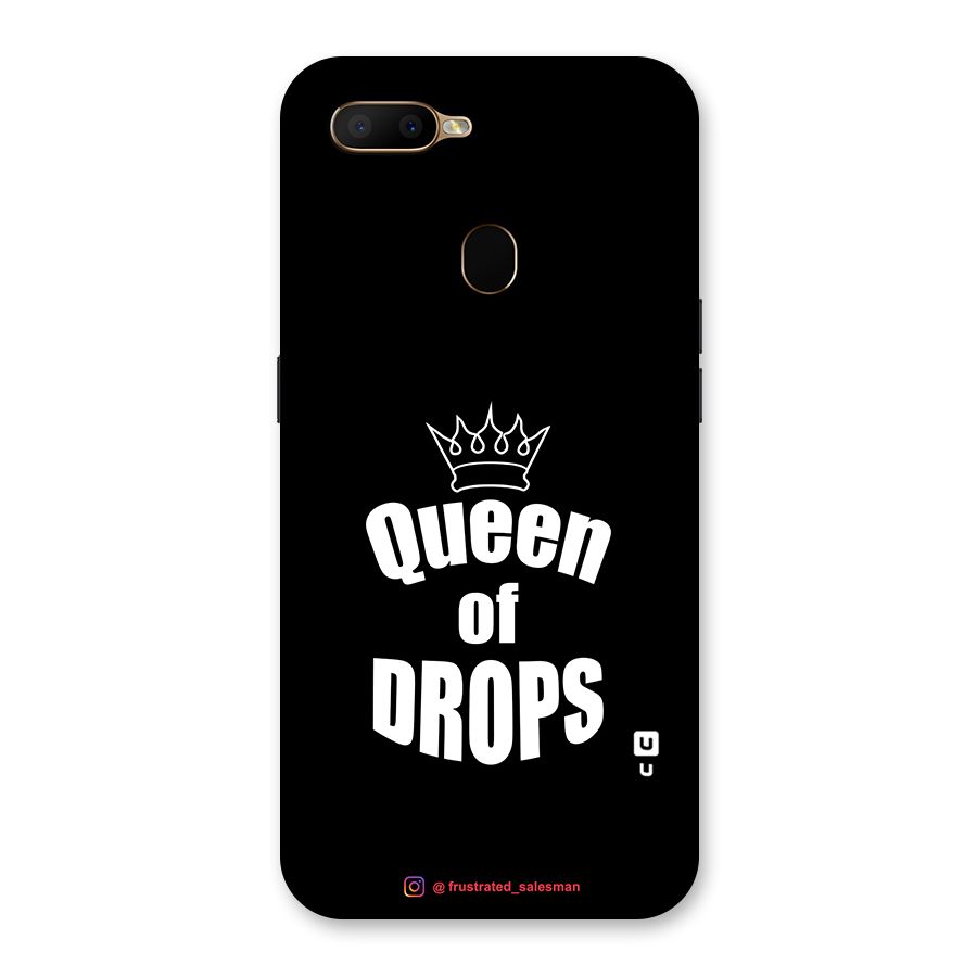 Queen of Drops Black Back Case for Oppo A5s