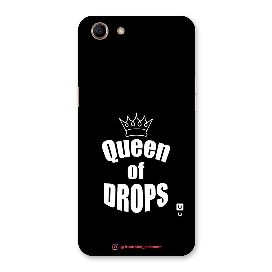 Queen of Drops Black Back Case for Oppo A83 (2018)
