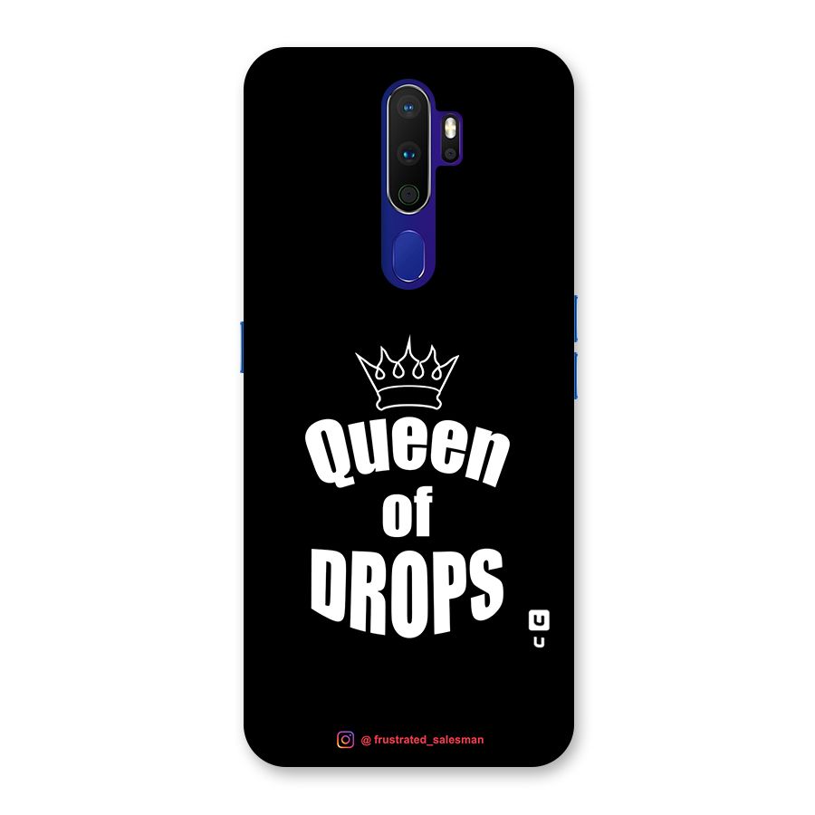Queen of Drops Black Back Case for Oppo A9 (2020)