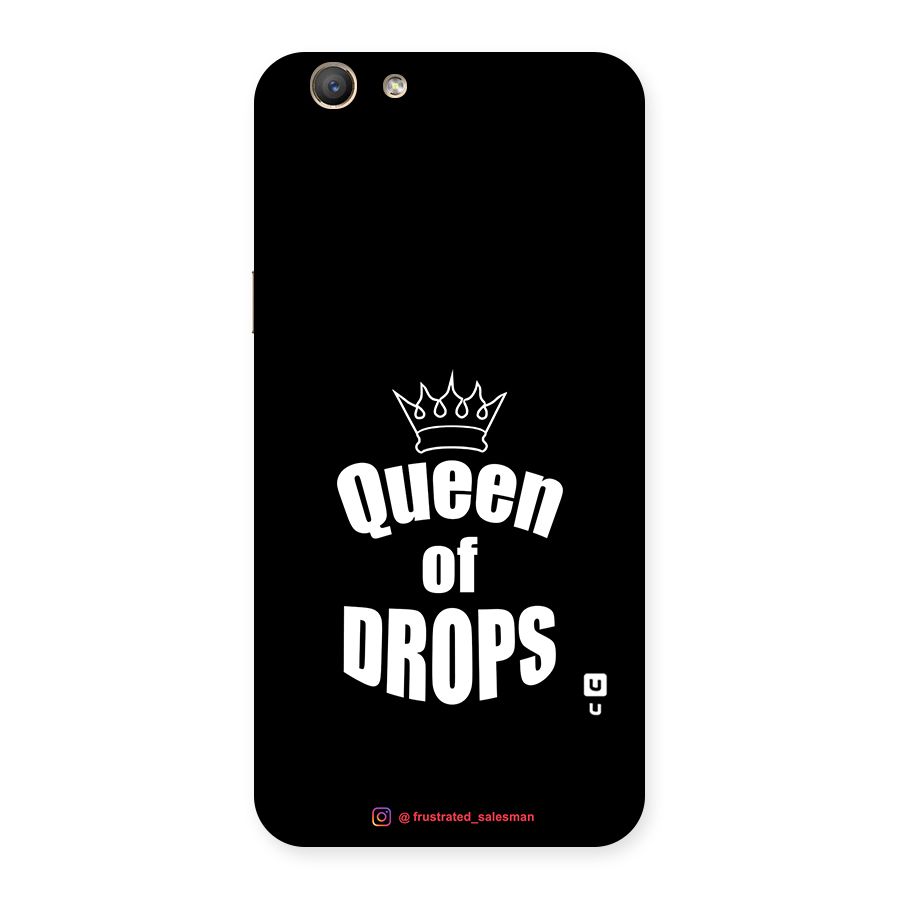Queen of Drops Black Back Case for Oppo F1s
