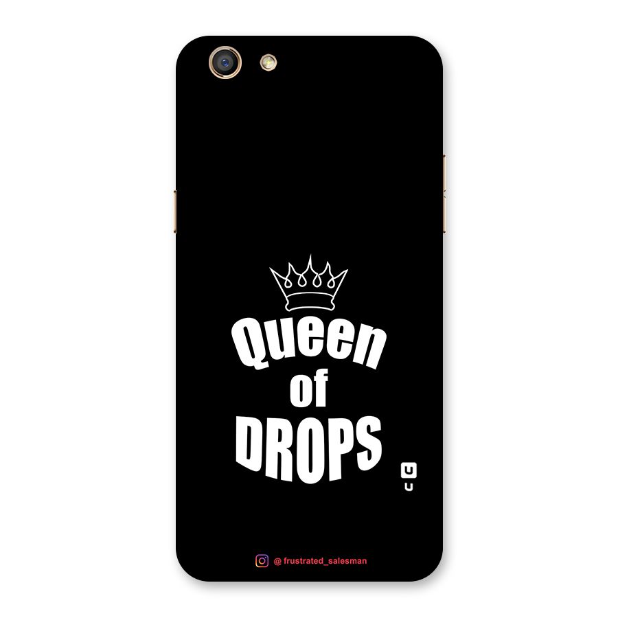 Queen of Drops Black Back Case for Oppo F3