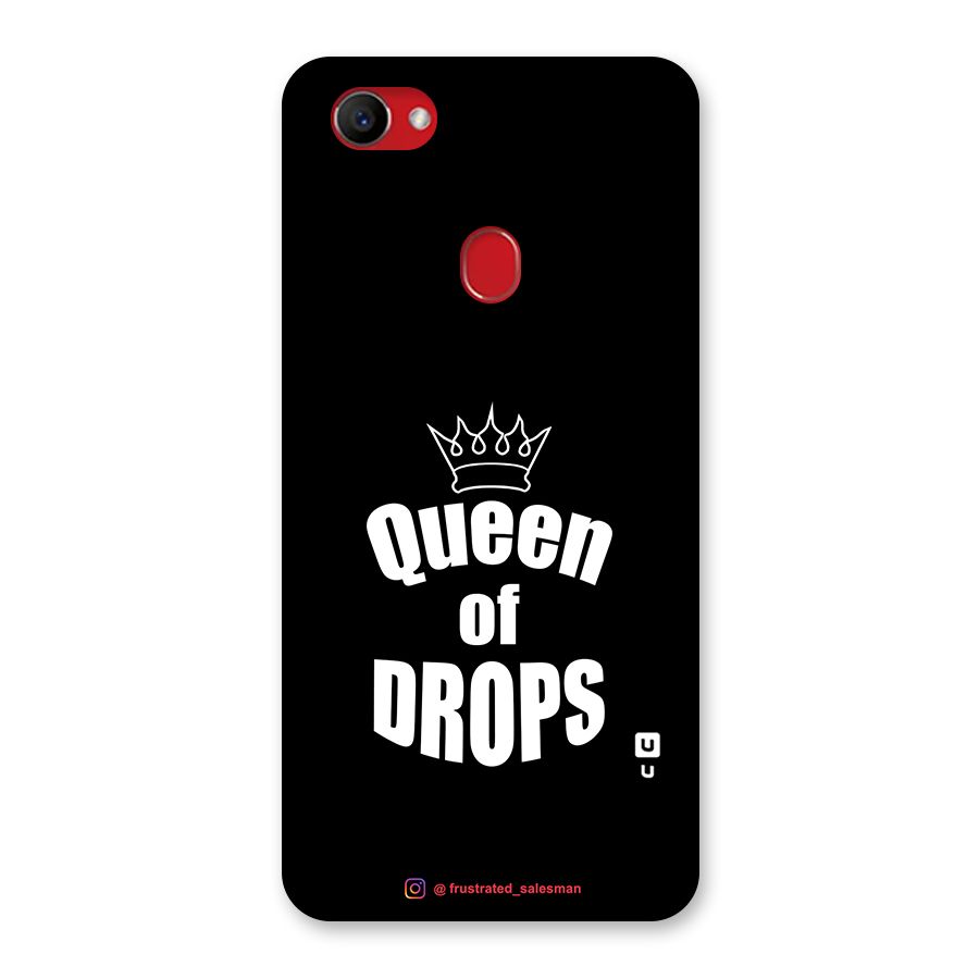 Queen of Drops Black Back Case for Oppo F7