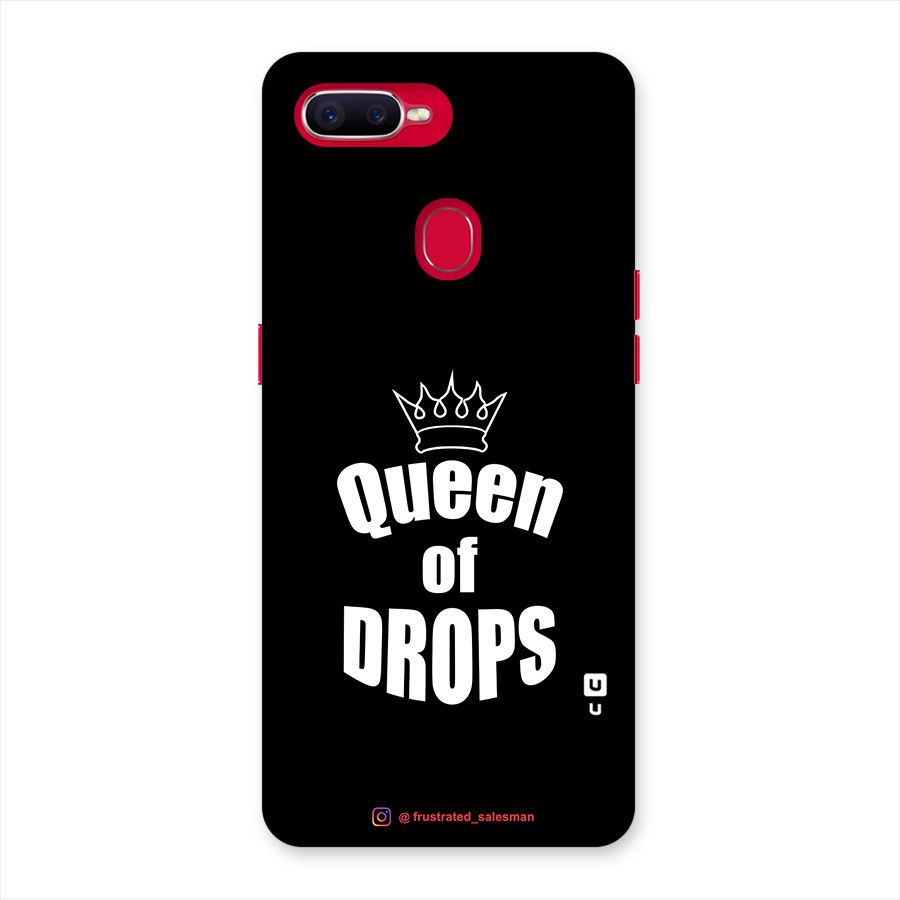 Queen of Drops Black Back Case for Oppo F9 Pro