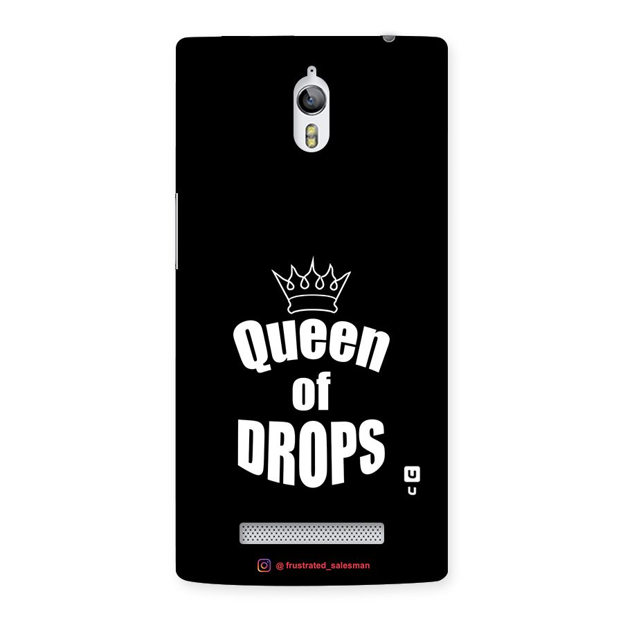 Queen of Drops Black Back Case for Oppo Find 7