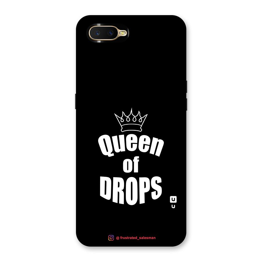 Queen of Drops Black Back Case for Oppo K1