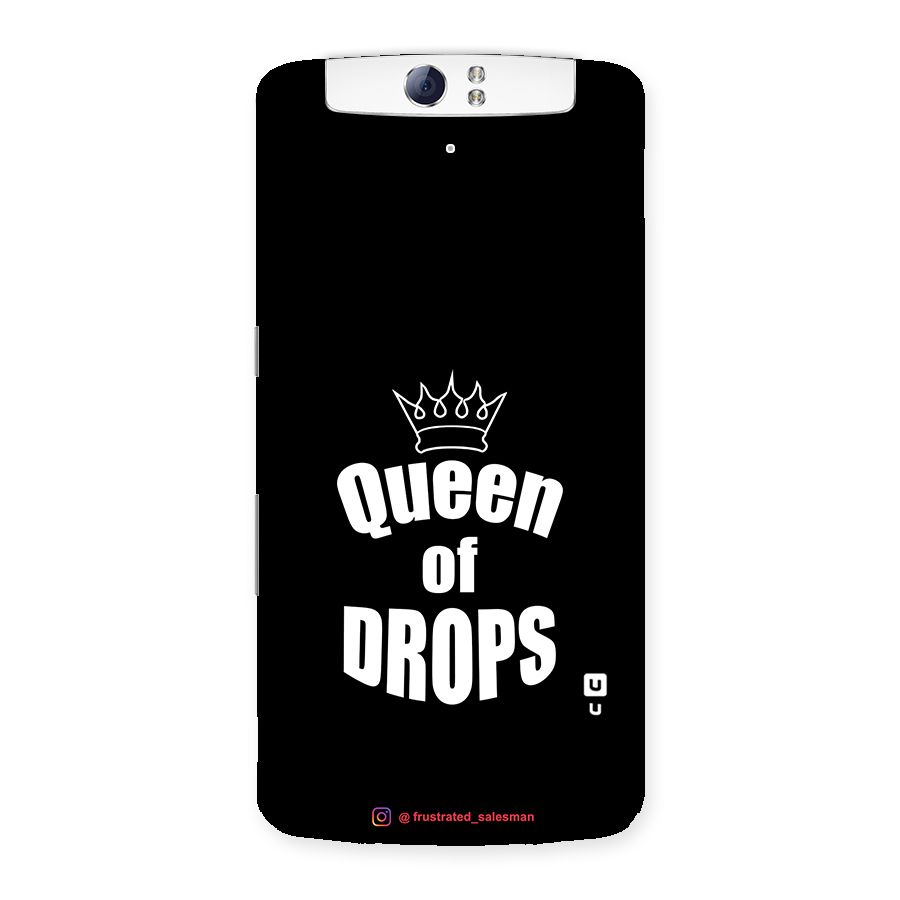 Queen of Drops Black Back Case for Oppo N1