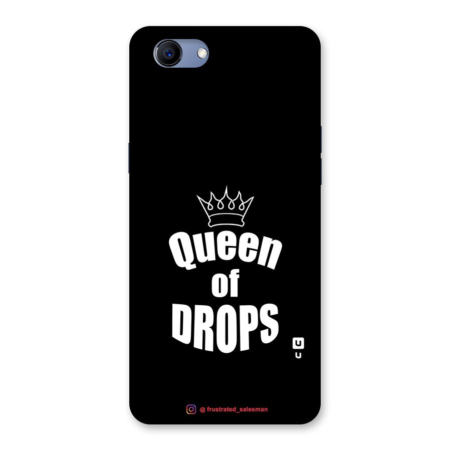 Queen of Drops Black Back Case for Oppo Realme 1