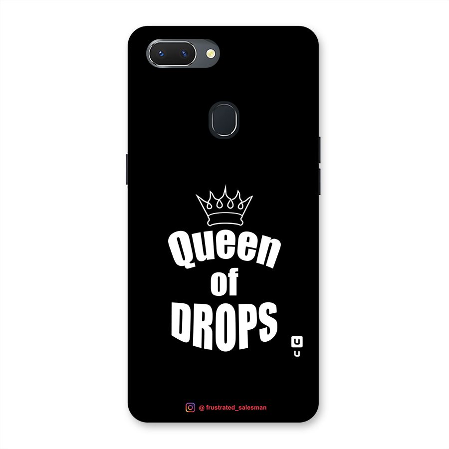 Queen of Drops Black Back Case for Oppo Realme 2
