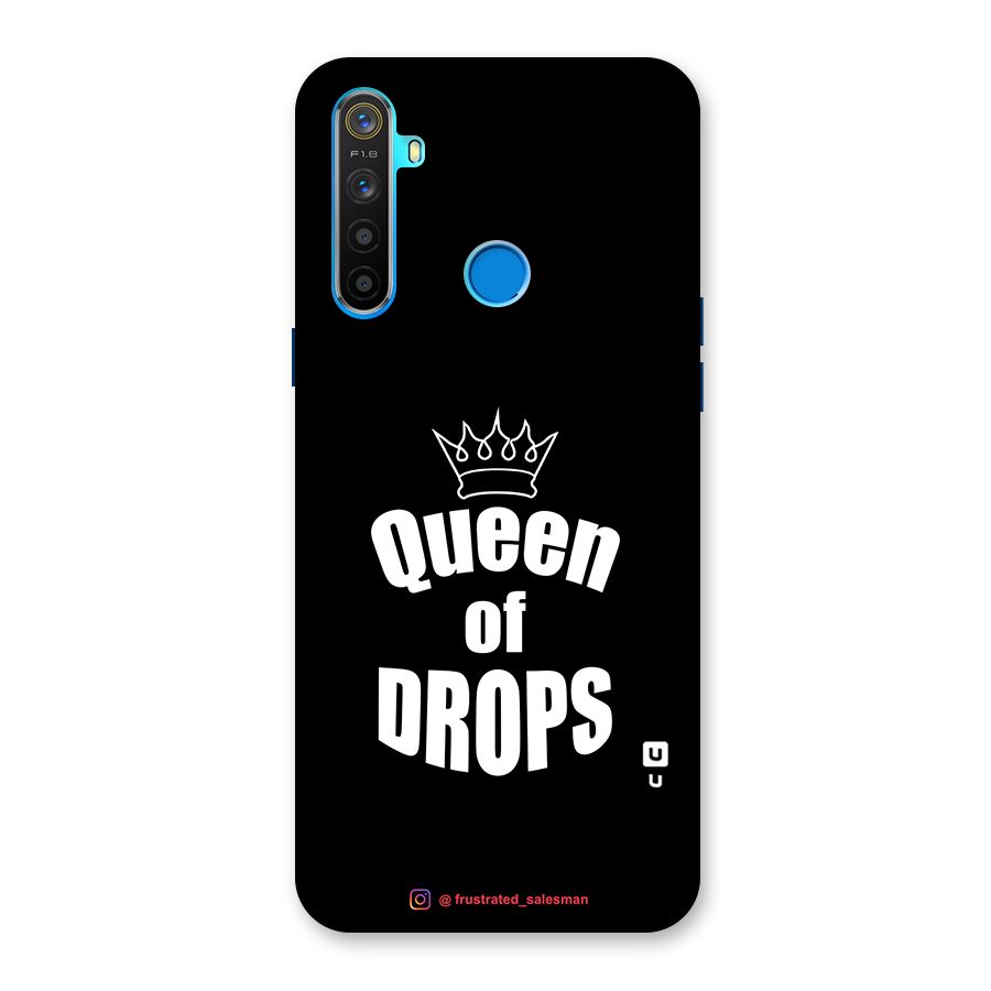 Queen of Drops Black Back Case for Realme 5s