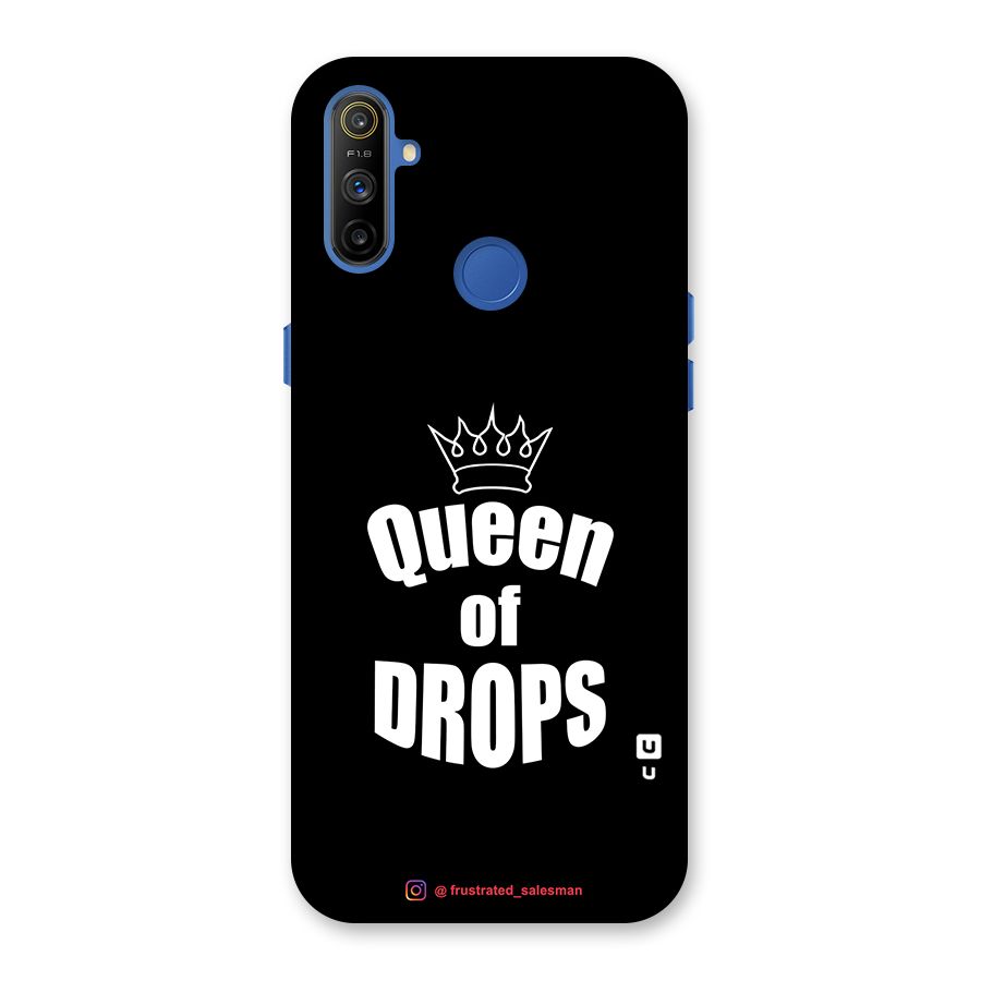 Queen of Drops Black Back Case for Realme Narzo 10A
