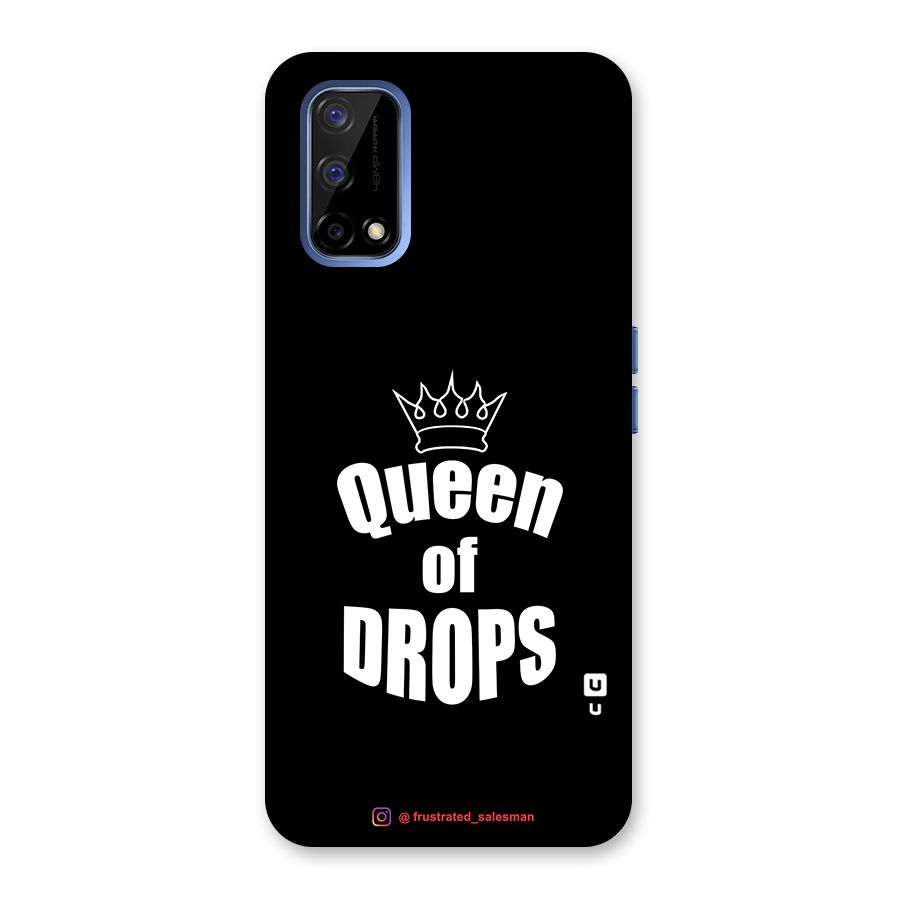 Queen of Drops Black Back Case for Realme Narzo 30 Pro