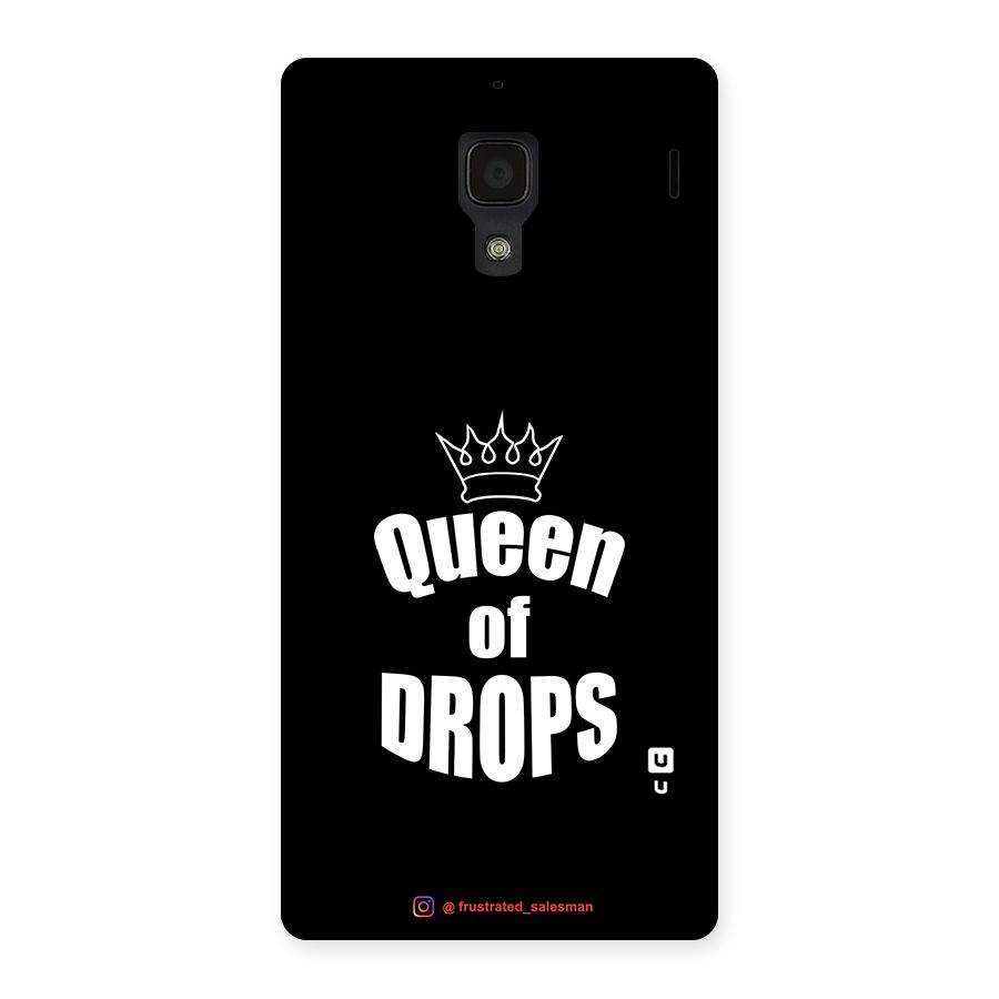 Queen of Drops Black Back Case for Redmi 1S