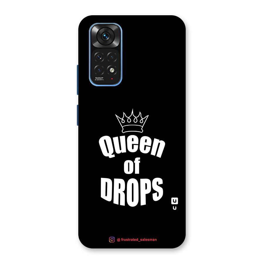 Queen of Drops Black Back Case for Redmi Note 11S