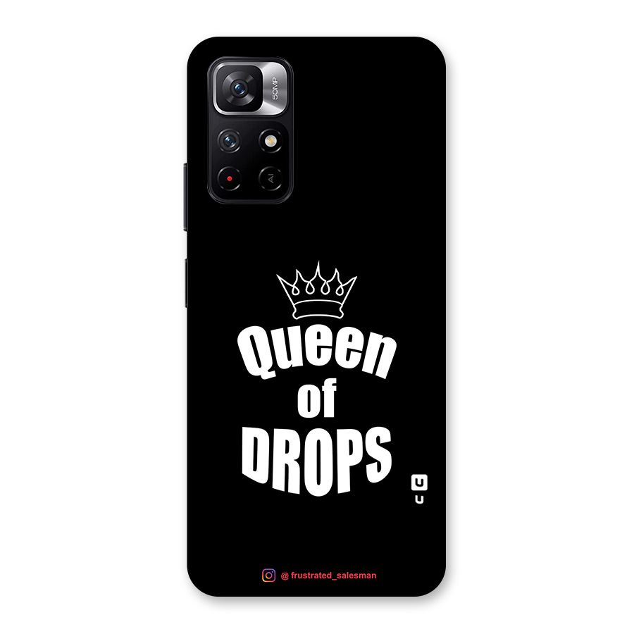 Queen of Drops Black Back Case for Redmi Note 11T 5G