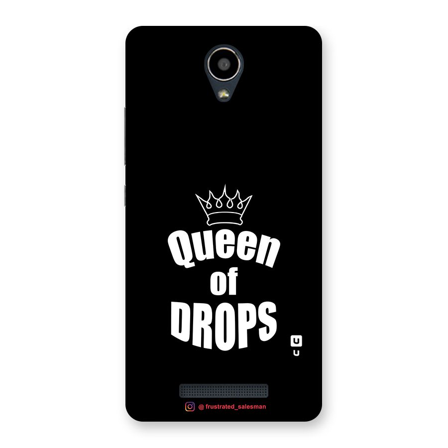 Queen of Drops Black Back Case for Redmi Note 2