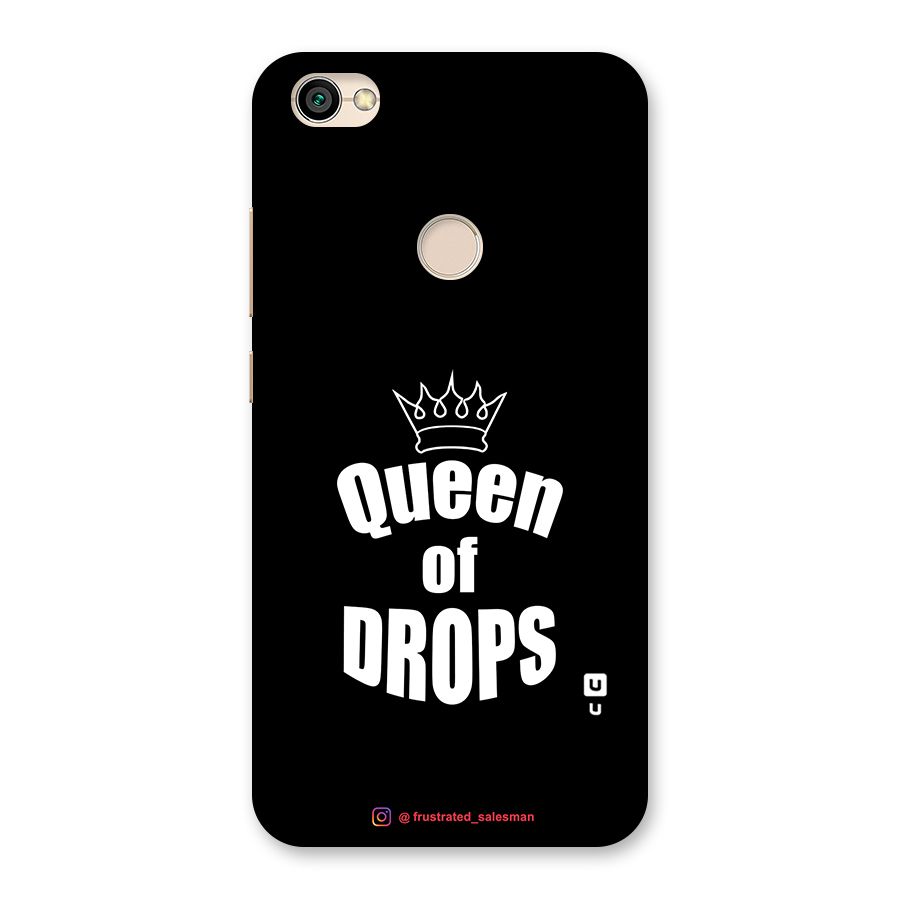 Queen of Drops Black Back Case for Redmi Y1 2017
