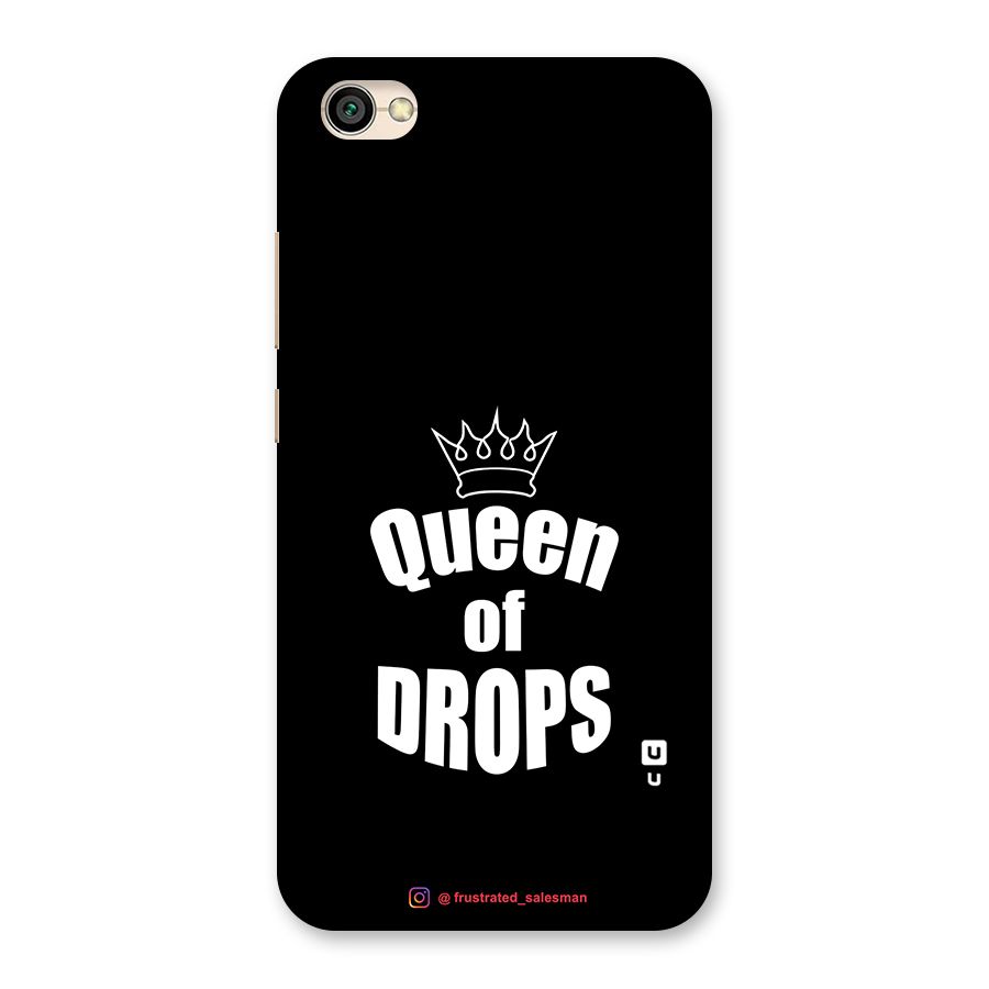 Queen of Drops Black Back Case for Redmi Y1 Lite