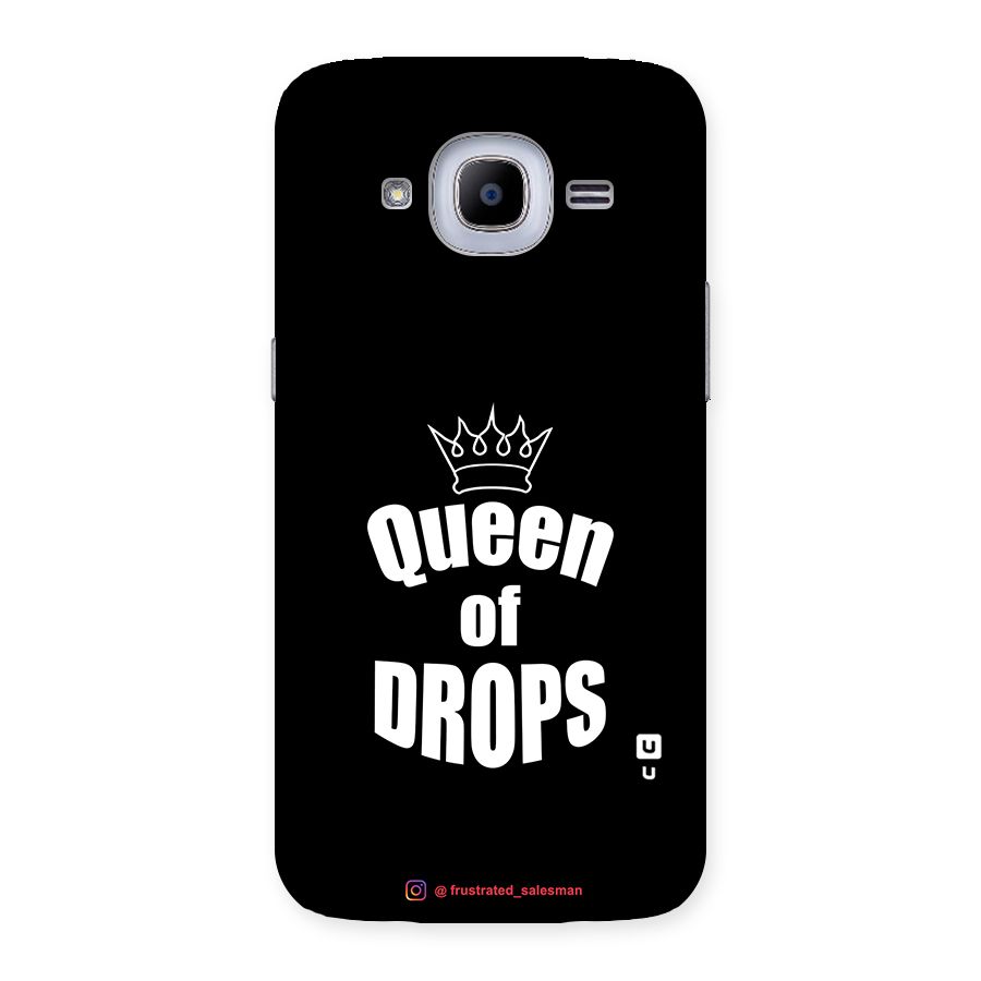 Queen of Drops Black Back Case for Samsung Galaxy J2 2016