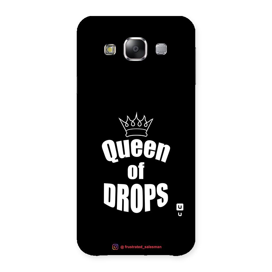 Queen of Drops Black Back Case for Samsung Galaxy E5