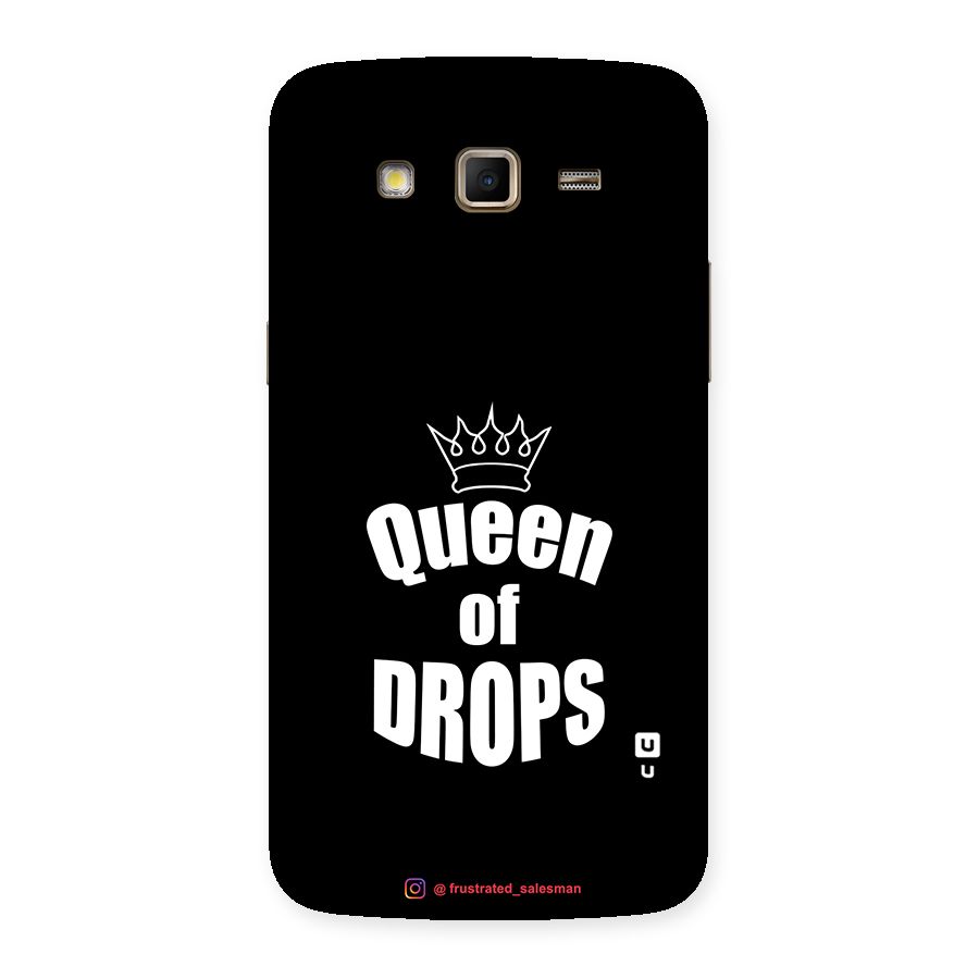 Queen of Drops Black Back Case for Samsung Galaxy Grand 2