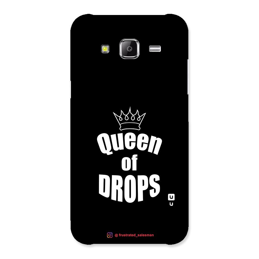 Queen of Drops Black Back Case for Samsung Galaxy J2 Prime