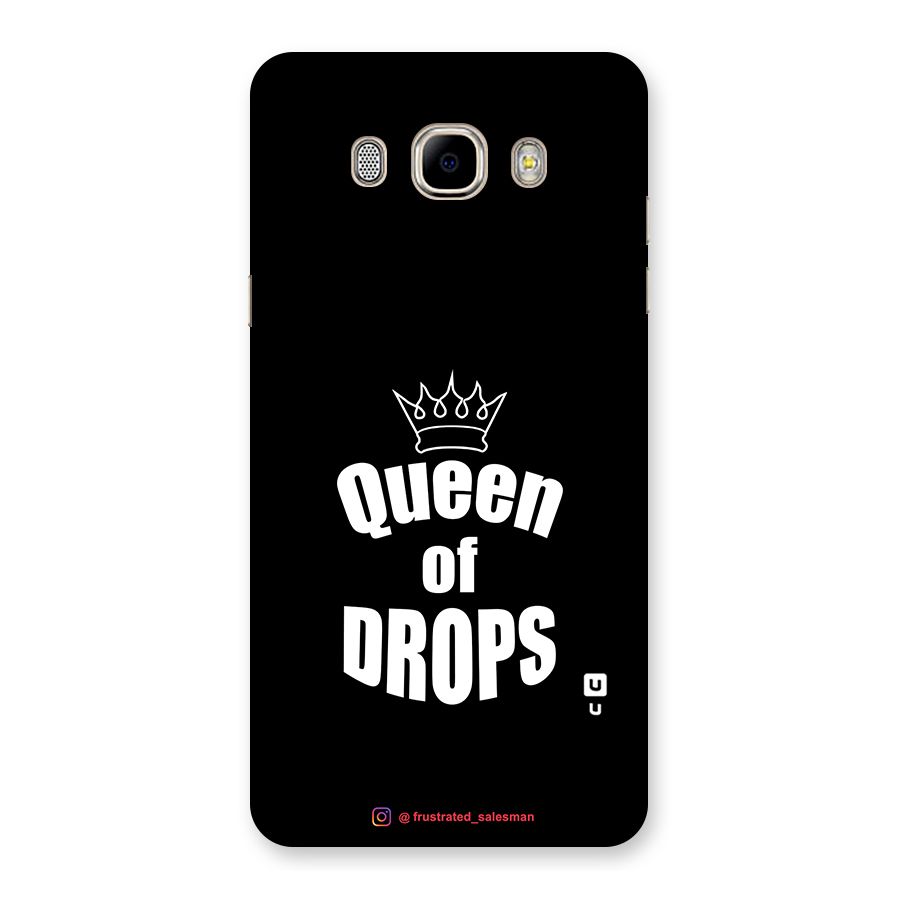 Queen of Drops Black Back Case for Samsung Galaxy J7 2016