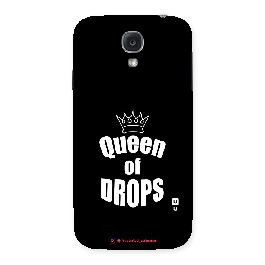 Queen of Drops Black Back Case for Samsung Galaxy S4