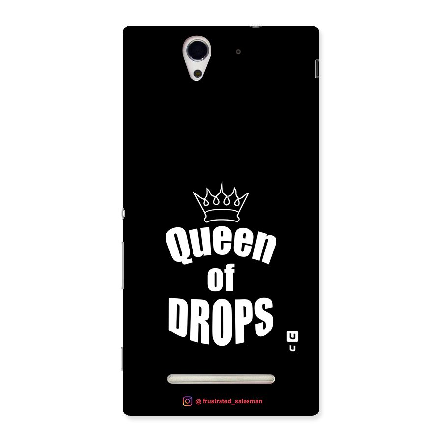 Queen of Drops Black Back Case for Sony Xperia C3