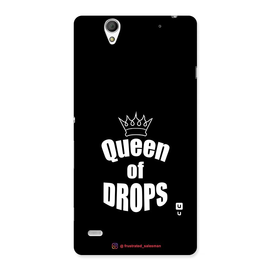 Queen of Drops Black Back Case for Sony Xperia C4