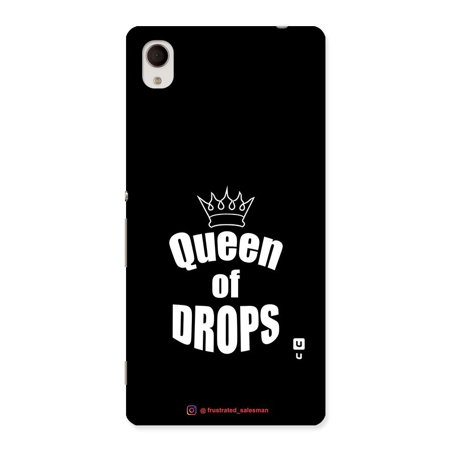 Queen of Drops Black Back Case for Sony Xperia M4