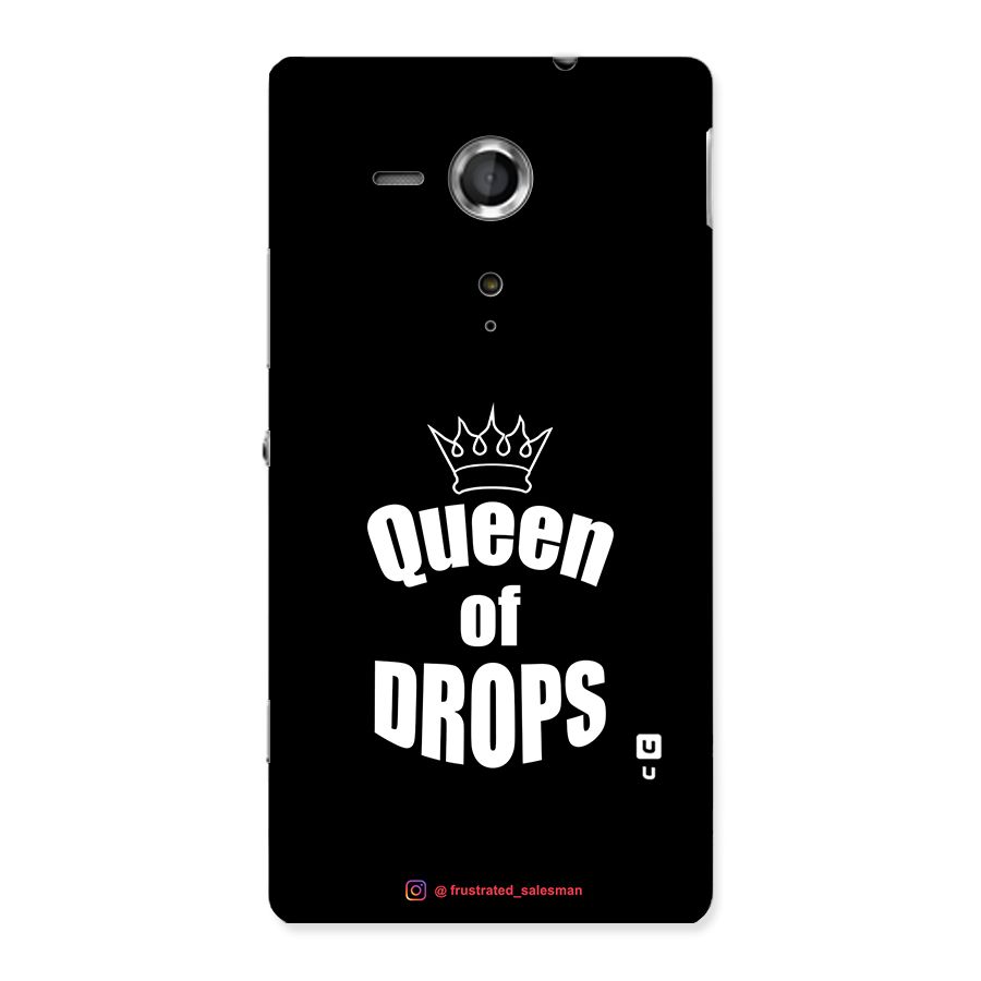 Queen of Drops Black Back Case for Sony Xperia SP