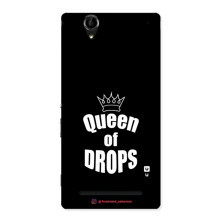Queen of Drops Black Back Case for Sony Xperia T2