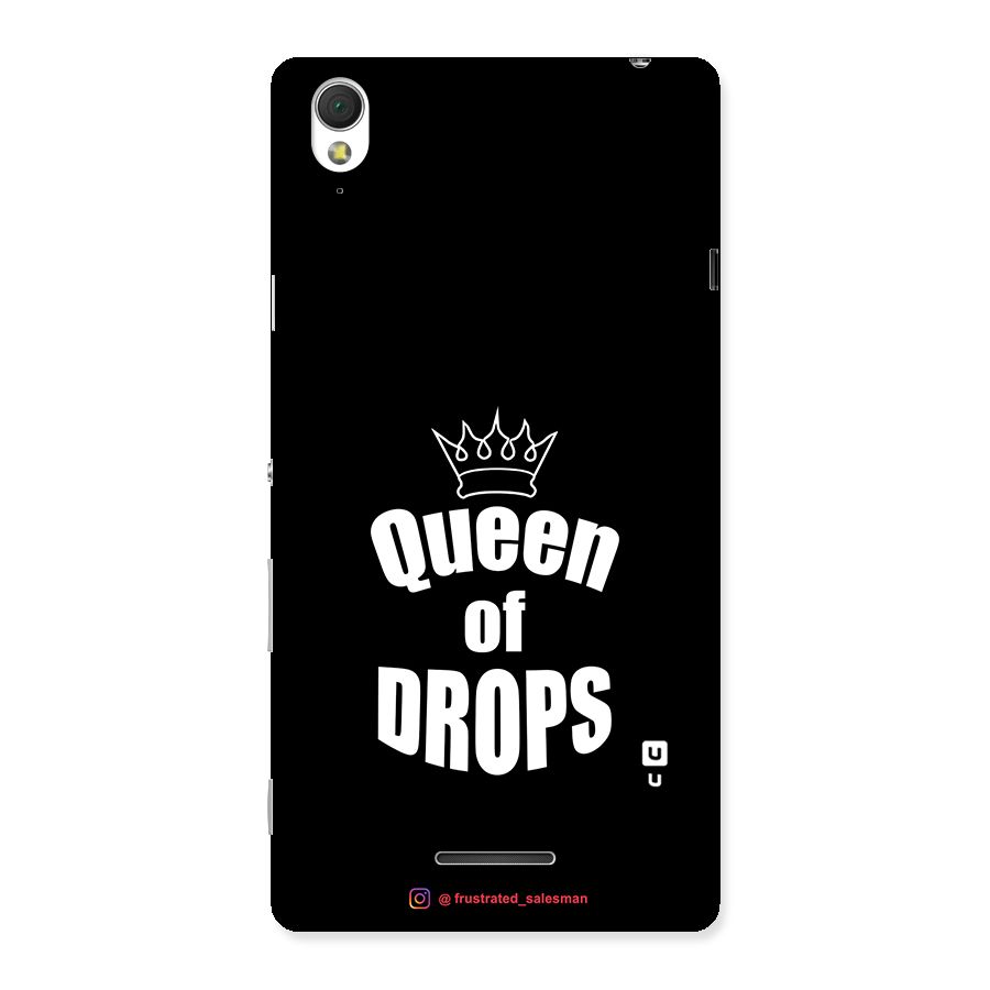 Queen of Drops Black Back Case for Sony Xperia T3