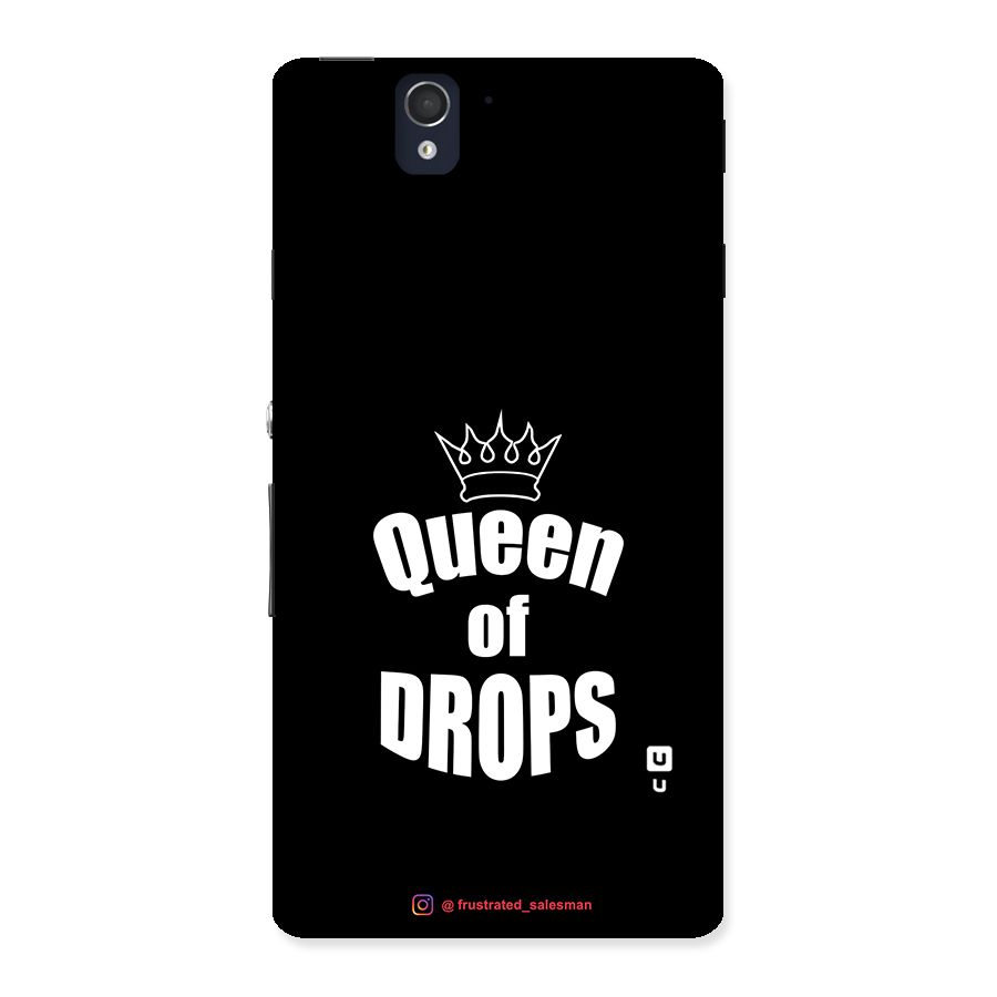 Queen of Drops Black Back Case for Sony Xperia Z